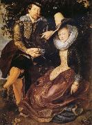Peter Paul Rubens Rubens with his first wife Isabella Brant in the Honeysuckle Bower Germany oil painting artist